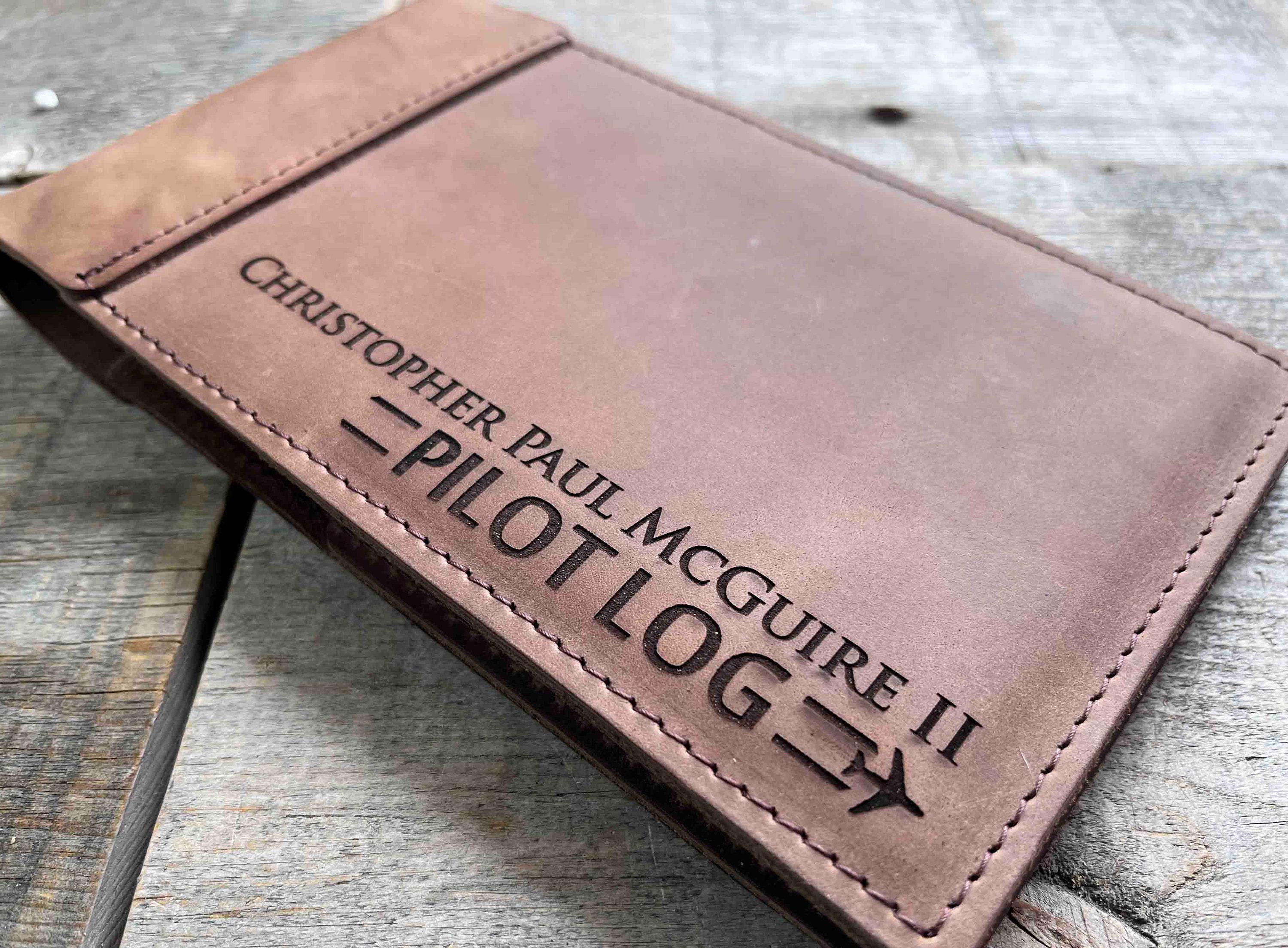 Pilots Log Laser Engraved Personalized, Diary, Notebook, Personalized ...