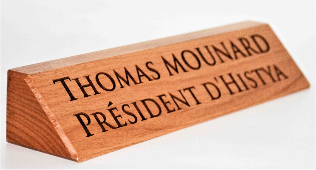 Plaque nominative en bois – Mon P'tit Cocon