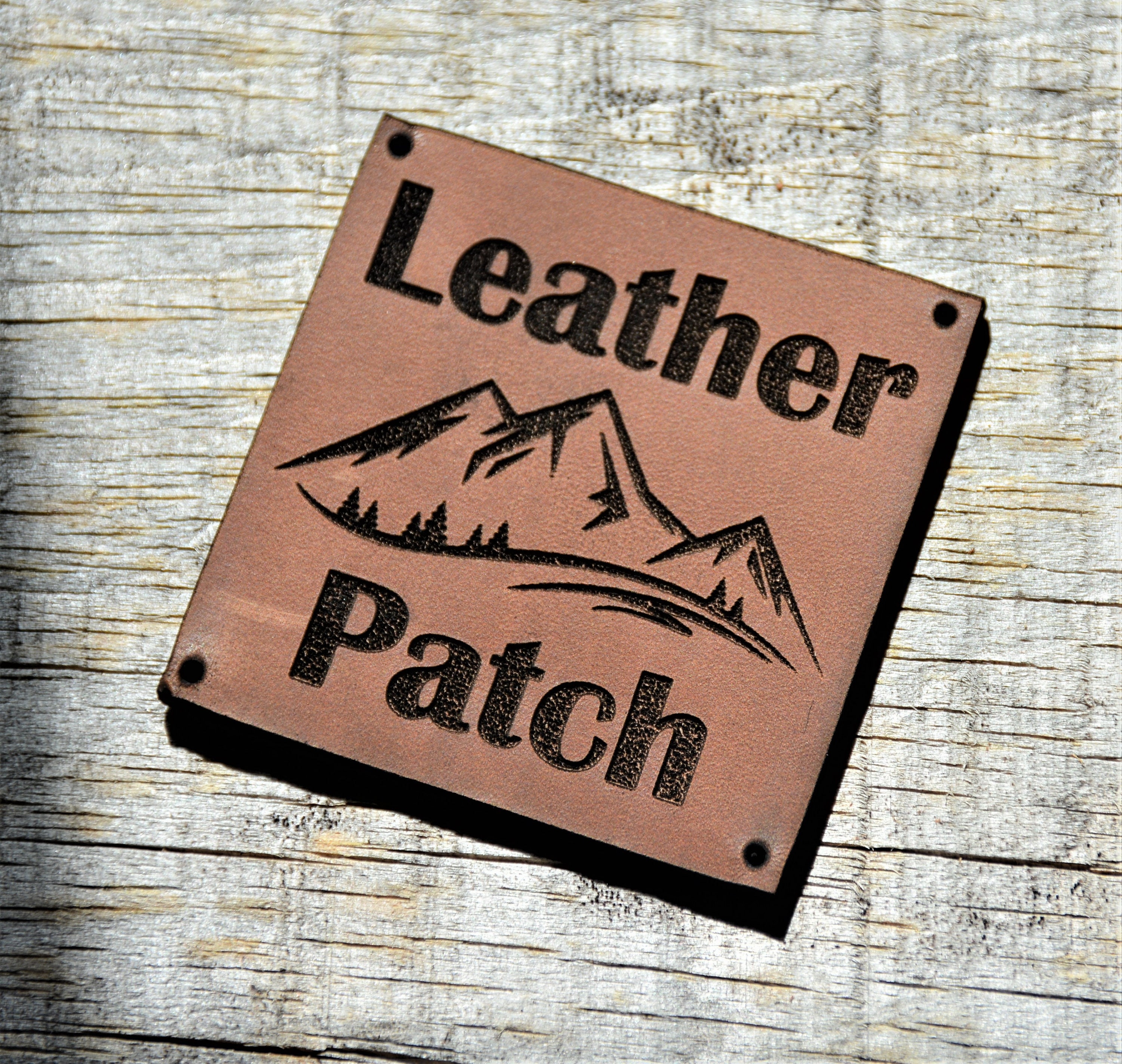 DESIGN YOUR OWN: Individual Large Laser Engraved Leather Patches