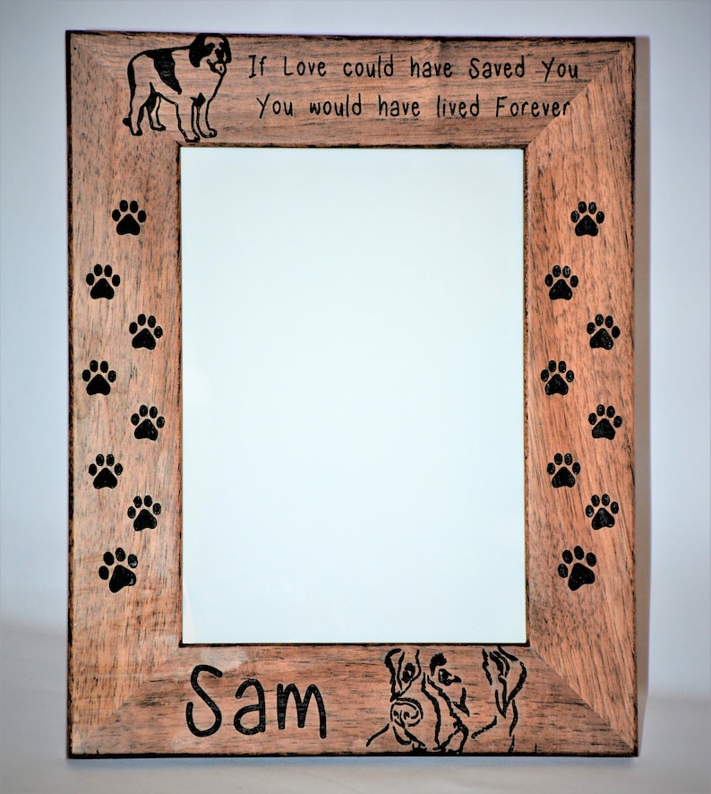 Walnut Or Alder Laser Engraved Wooden Picture Frames Etsy Nederland