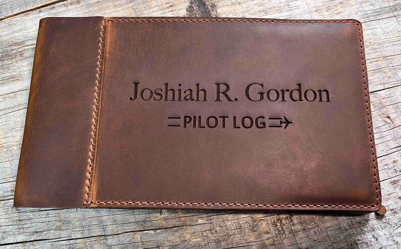 Pilots Log Laser Engraved Personalized, Diary, Notebook, Personalized ...