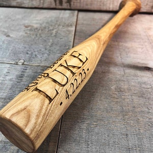 Personalized Mini Baseball Bat, Ring Bearer Gift, Groomsman Gift, Best Man Gift, Engraved Bat, coaches gift, newborn gift