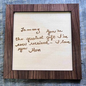 Letrero de estante conmemorativo, regalo sentimental escrito a mano, decoración personalizada, letrero conmemorativo. Regalo sentimental de recuerdo escrito a mano.
