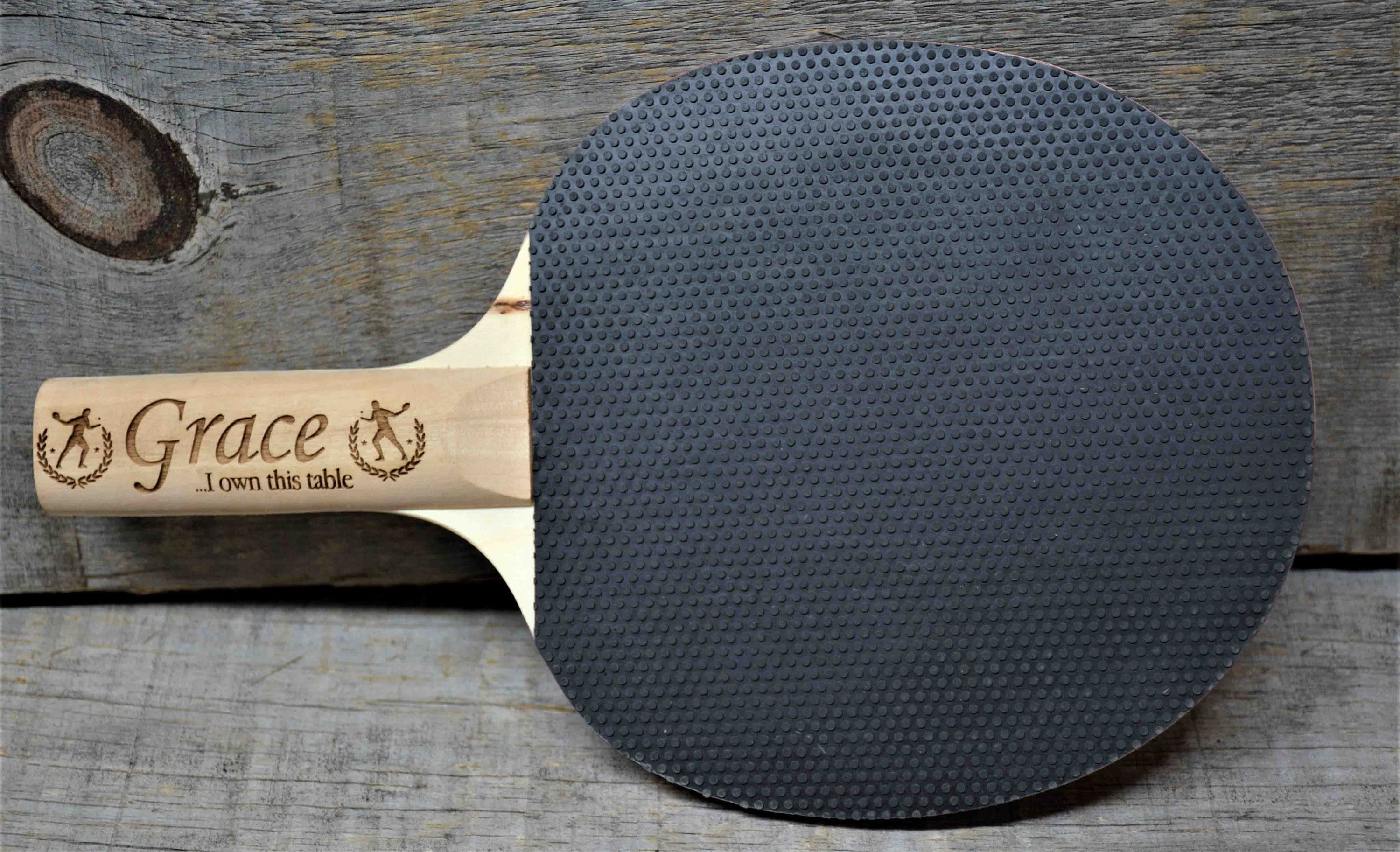 Custom Ping Pong Paddle Any Text Engraved for Free Table Etsy