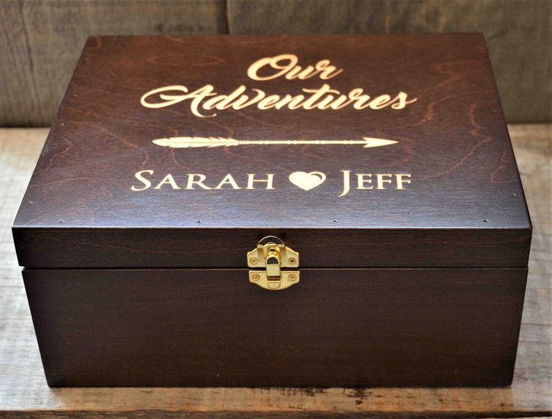 Premium Custom Wooden Gift Box Engraved By Laser Any Design Possible image 7