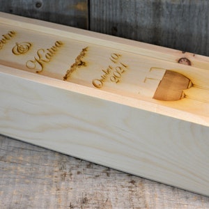 Custom Engraved Wooden Wine Box, Groomsmen gifts, Wedding party gifts, Engraved wedding gifts Wine Gift Personalized Birthday Gift WineBox
