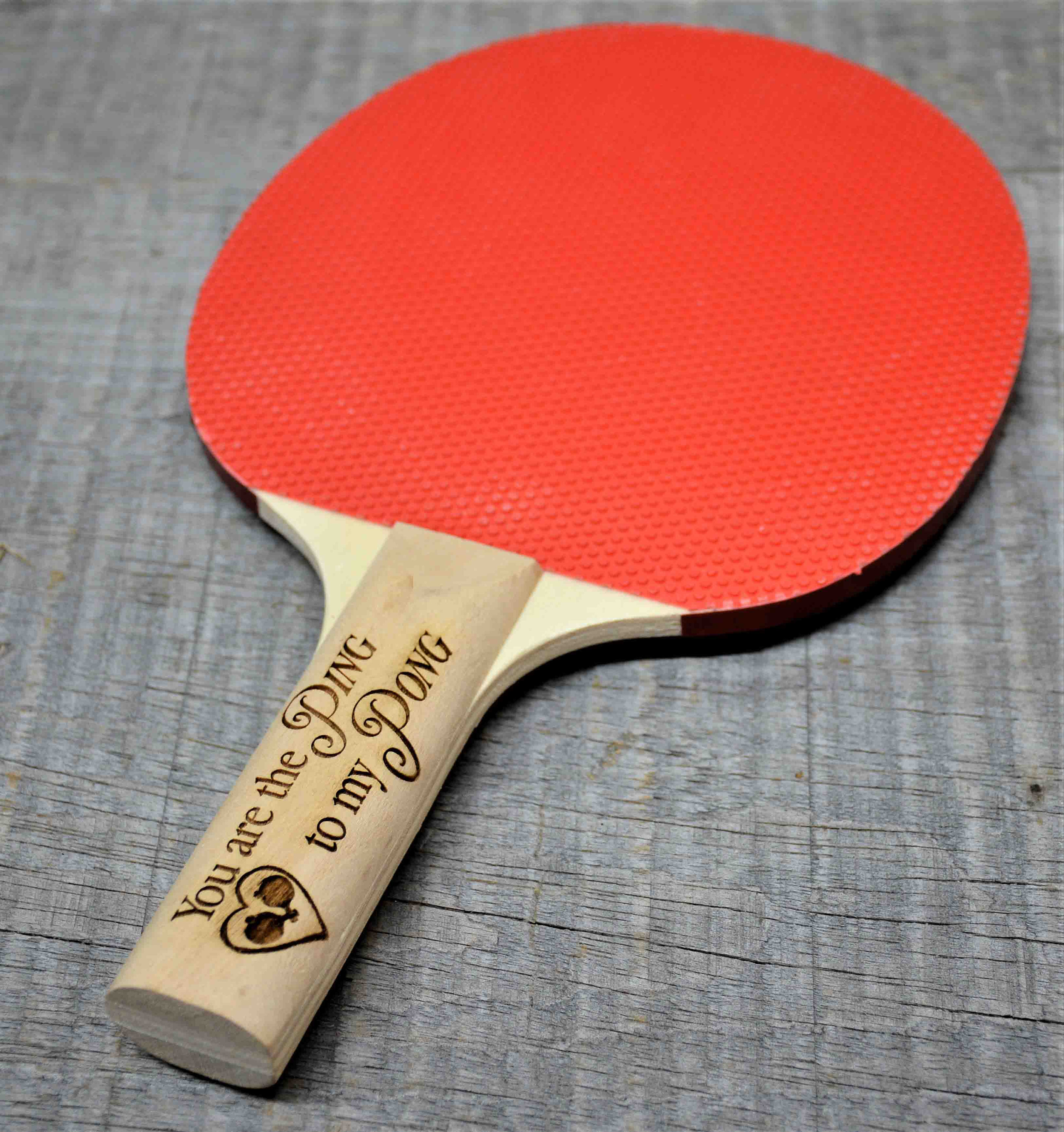Custom Ping Pong Paddle Any Text Engraved for Free Table