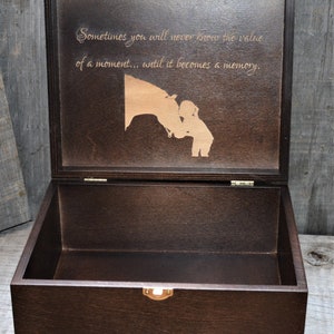 Premium Custom Wooden Gift Box Engraved By Laser Any Design Possible image 5