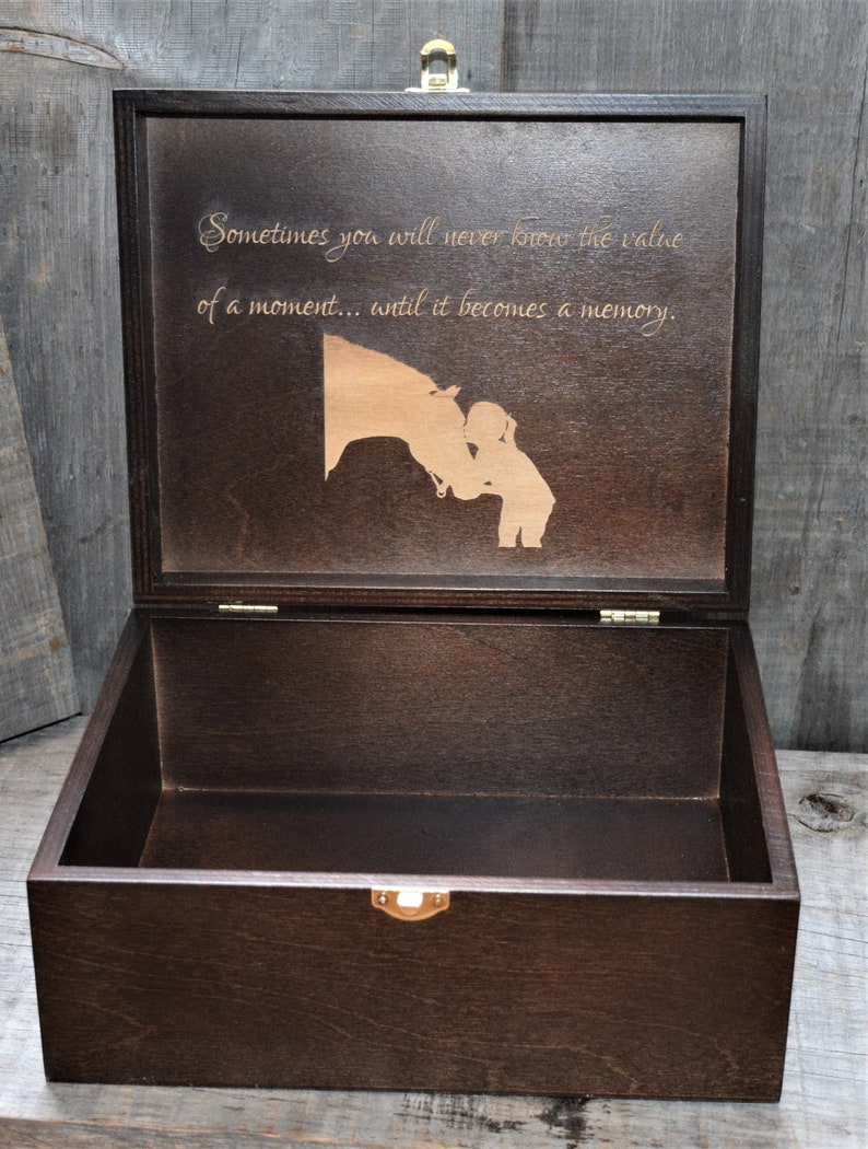 Premium Custom Wooden Gift Box Engraved By Laser Any Design Possible image 5