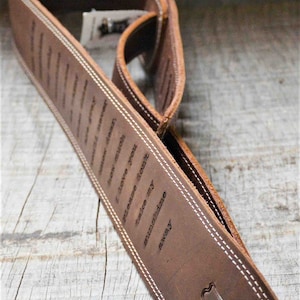 Our Softest Best Selling Strap Custom Double Stitch Guitar Strap Engraved as requested