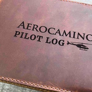Pilots Log Laser Engraved Personalized, Diary, Notebook, Personalized ...