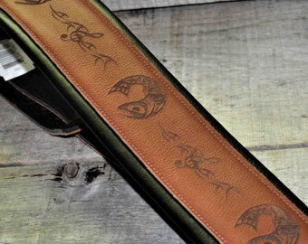Custom Guitar straps. Personalized Guitar Straps, Guitar Straps, custom leather guitar straps Signature Series
