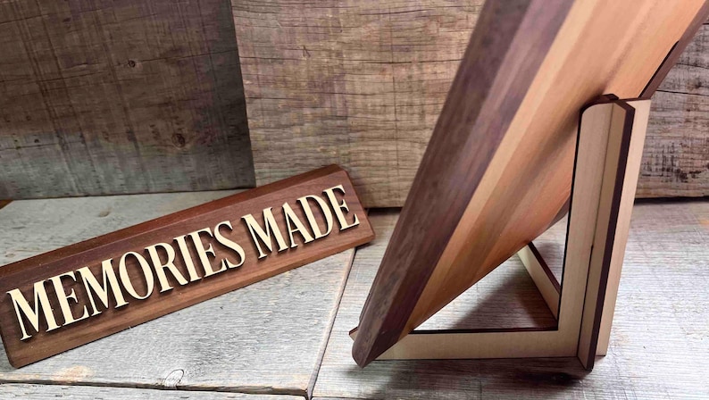 Custom engraved Plaque personalized two tone wooden plaque - engraving is included for free image 4
