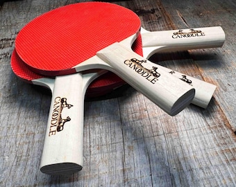 Custom Ping Pong Paddle - any text engraved for free - table tennis rackets - Personalized - Engraved as requested