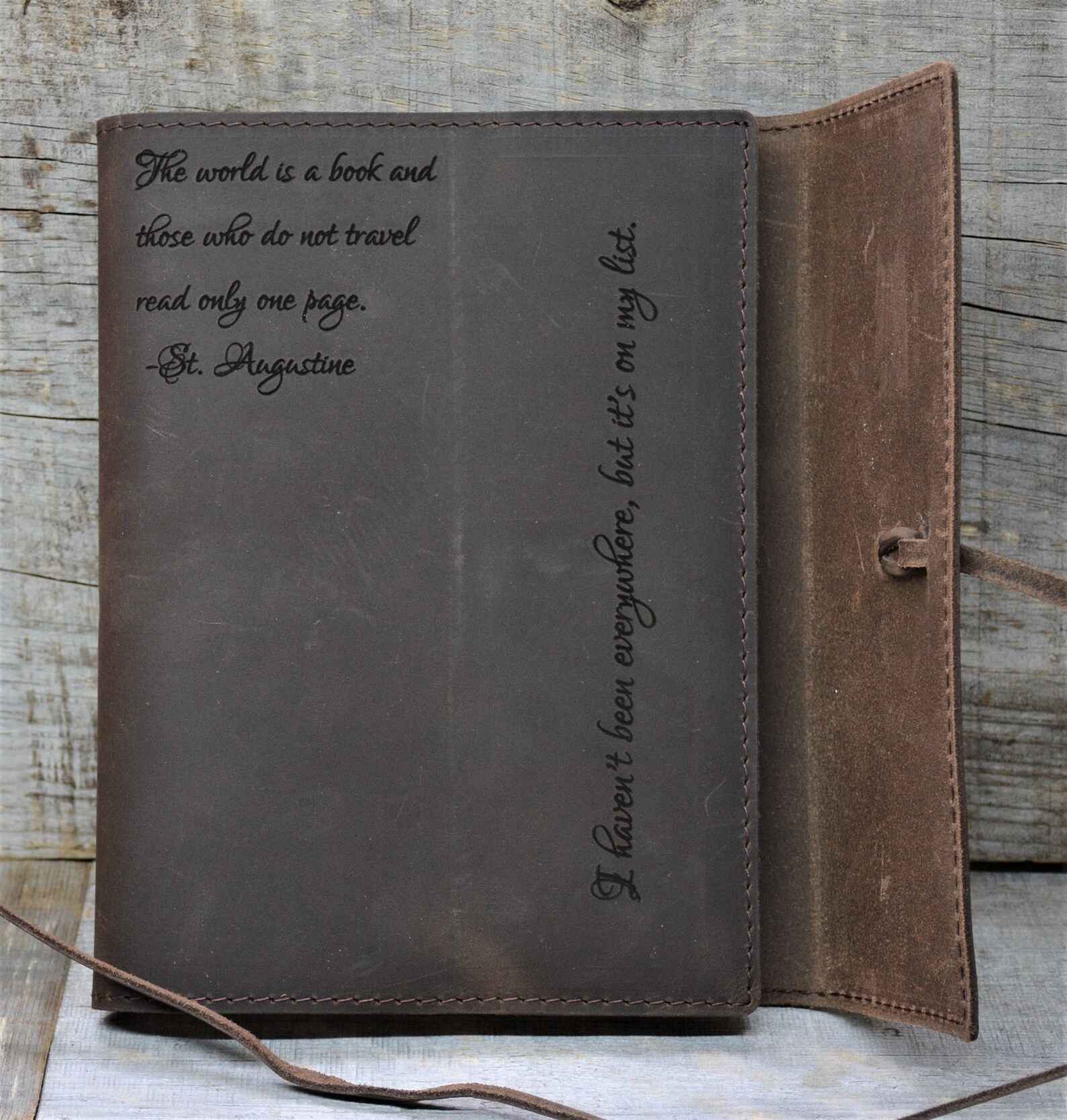 Premium Refillable Leather Journal Personalized Custom Etsy