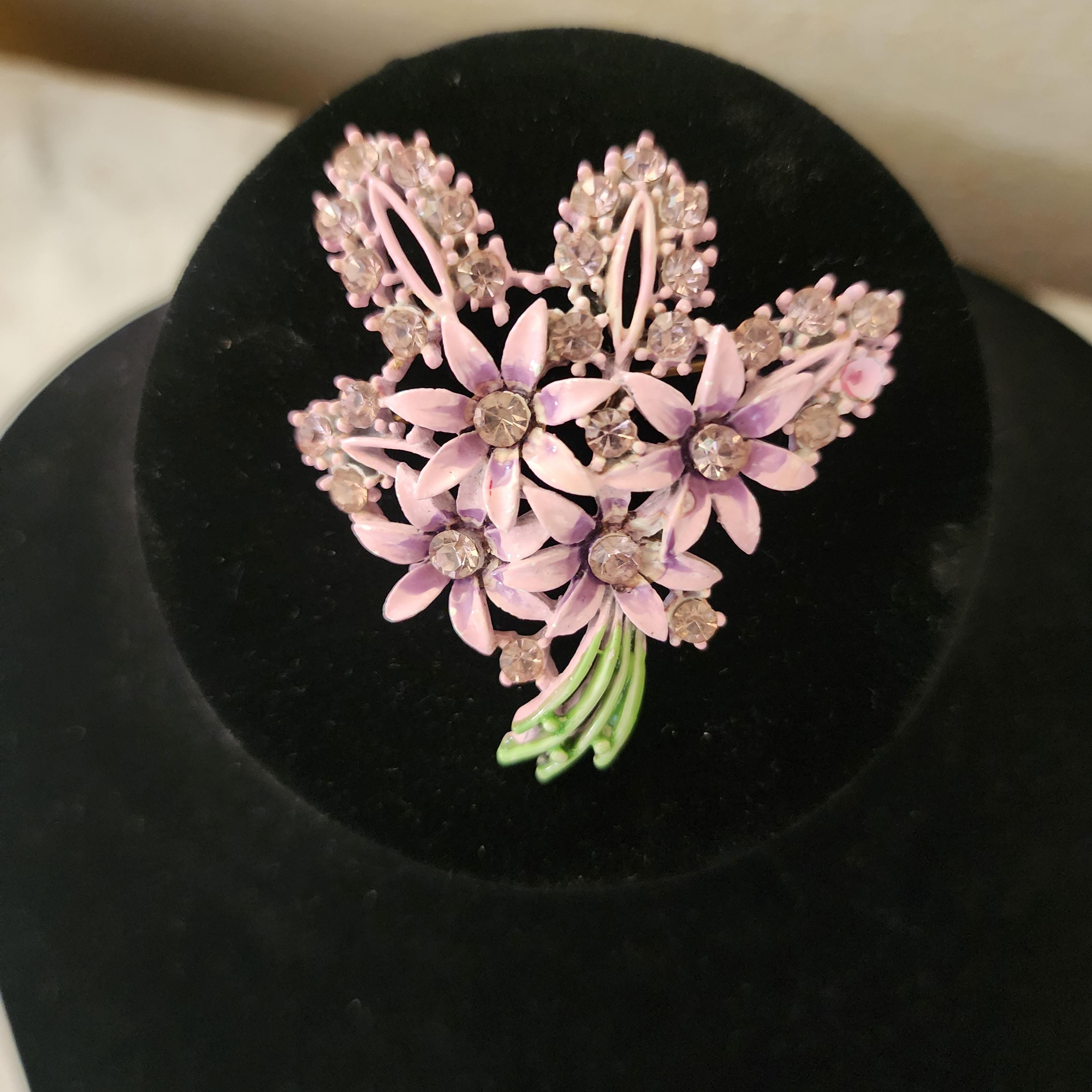 Vintage austria brooch with - Gem