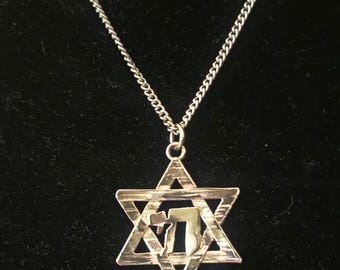 Sterling Silver Star of David, made in Bali/Indonesia, gorgeous statement piece!