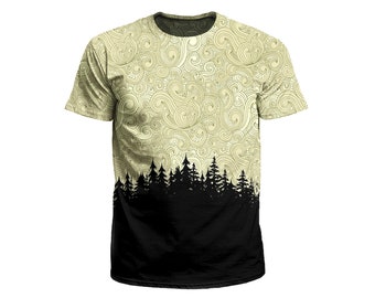 Nature T-Shirt | Psychedelic All Over Print EDM Rave Festival Clothing | Gift for Men or Women