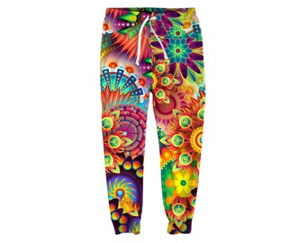 Psychedelic Sweatpants | Trippy Joggers | Cool Workout Bottoms | Festival Pajama Pants & Sweats | Best Running Sweats