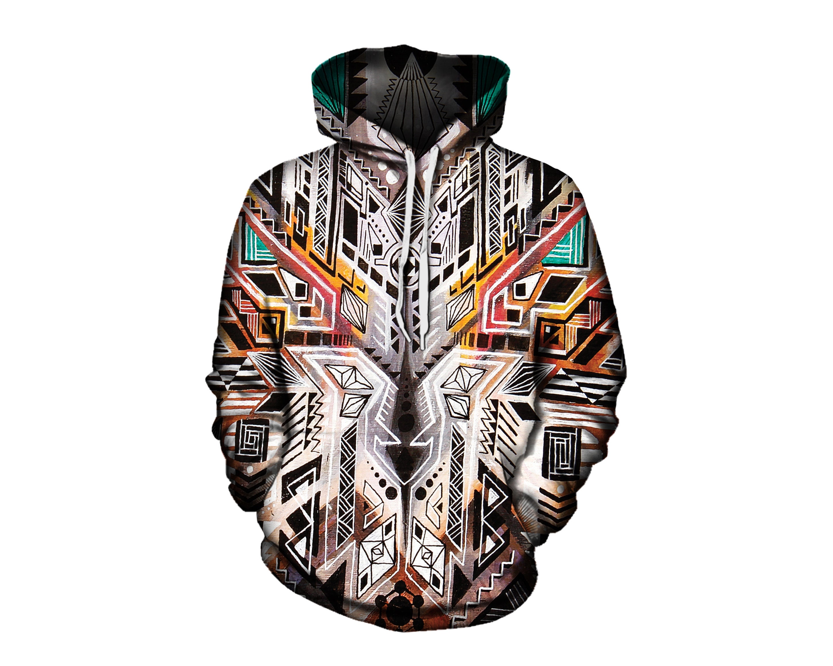 Psychedelia Artwork Pullover Hoodie Geometric Sweatshirt - Etsy