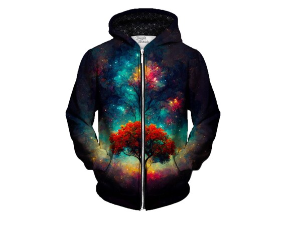 Space Zip Ups Aesthetic Nature Hoodie All-over Print - Etsy