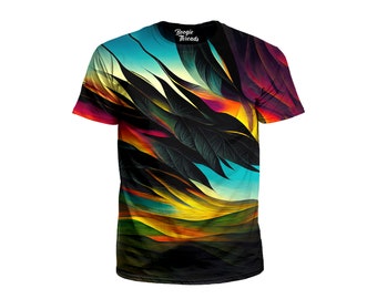 Trippy T-Shirt - Graphic Tees - All Over Print Tee Shirts - Psychedelic Festival Clothing - Rave Outfit for Men