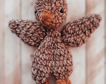 Pollito de ganchillo para acurrucarse: decoración de animales de granja para habitación infantil