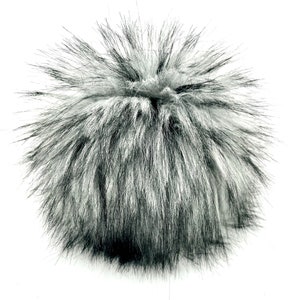 Alaskan Wolf Faux Fur Pom: Beanie, Keychain, Scarf Decor