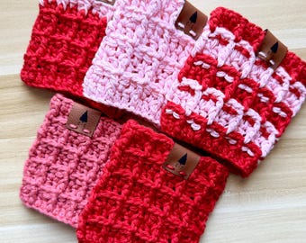 Funda de crochet para taza de café / Funda reutilizable para taza / Regalo ecológico / Calentador de taza hecho a mano