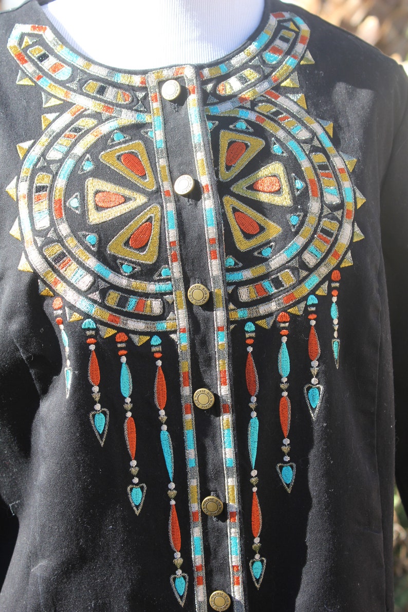 BOB MACKIE Wearable Art Native American Indian Design Black Etsy