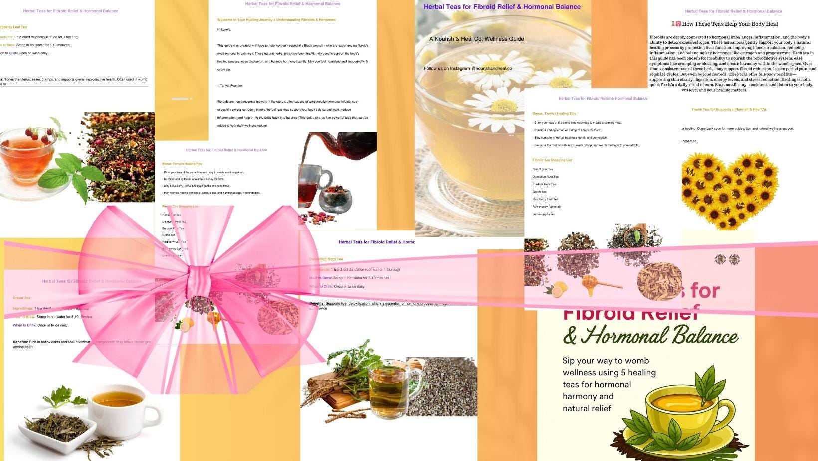 Herbal Teas for Fibroid Relief & Hormonal Balance | Womb Healing PDF ...