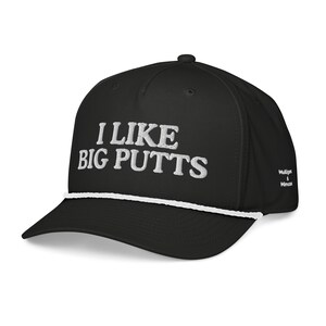 Ich mag große Putts bestickter Golf-Seilhut - Damen-Golfbekleidung