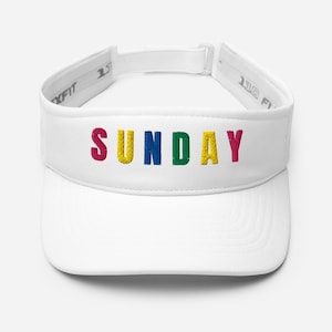 SUNDAY Embroidered Women’s Golf Visor - Birdie Pop Collection