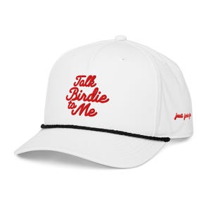 Talk Birdie to Me Golf Hat, Just Fore Fun Embroidered Rope Hat, Funny Golf Cap for Men Women, Golf Gift, Retro Trucker Style Hat