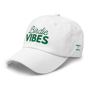 Birdie Vibes Embroidered Golf Hat – Stylish Women’s Golf Cap, Golf apparel, Mulligans & Mimosas