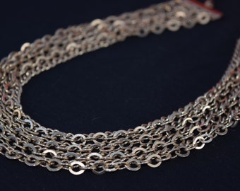 Vintage 1950’s chain link necklace. Chain link choker necklace.