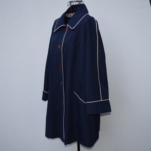 Vintage navy blue trench coat