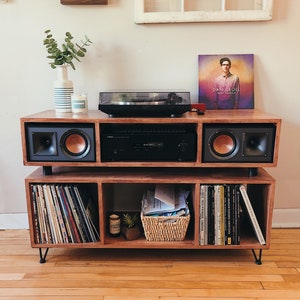 Mid Century Modern Credenza | Record Player Console