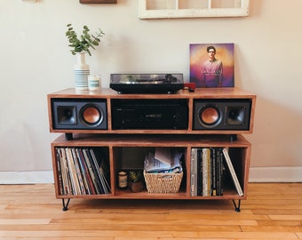 Mid Century Modern Credenza | Record Player Console