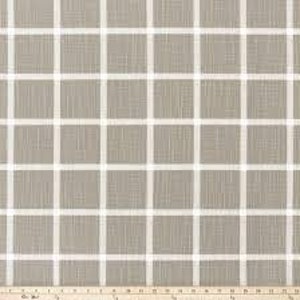 CLEARANCE Fabric by the Yard Home Decor Fabric Premier Prints Abbott Check Ecru