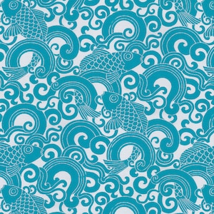 Outdoor Fabric by the Yard PKL Studio Indoor/ Outdoor Waveform Caribbean