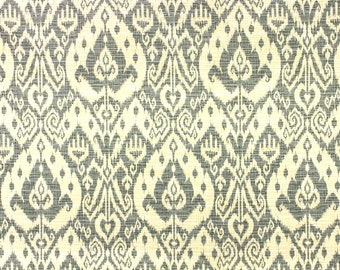 Outdoor Fabric by the Yard Home Decor Grey Fabric Ashmore Pebble