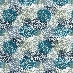 Outdoor Fabric by the Yard Home Decor Blue Fabric Premier Prints Blooms ...