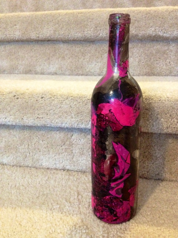 Items similar to Wine Bottle Vase on Etsy