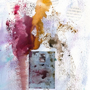 Abstract Spiritual Painting - Abstract Wall Art - Abstract Home Decor - Original Abstract Art - Mixed Media Painting - Janet Gunderson