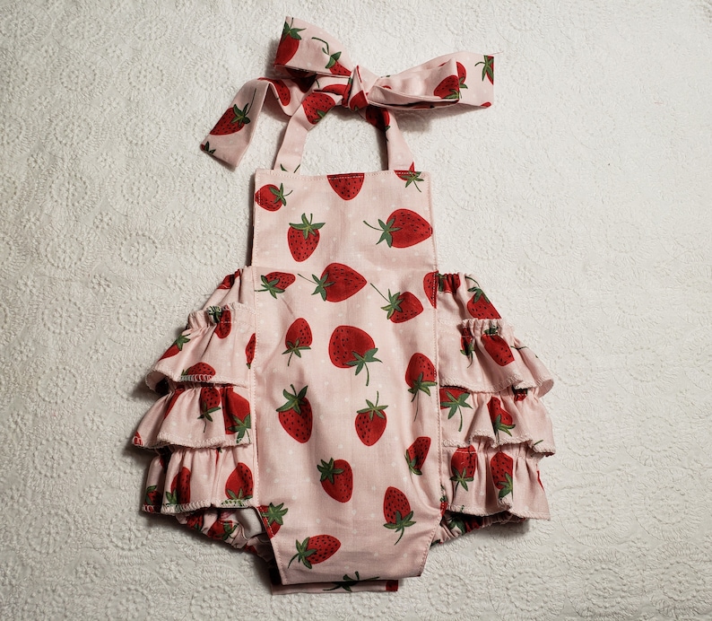 Strawberry Baby Romper image 1