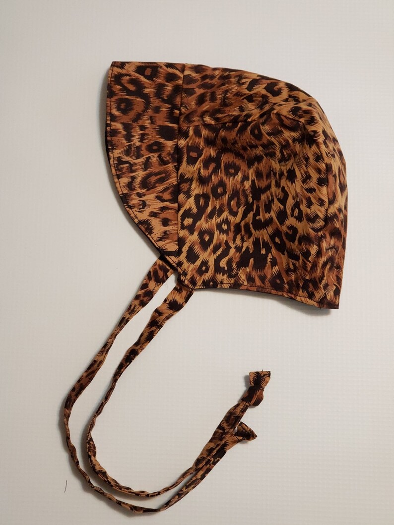 Leopard Baby Bonnet