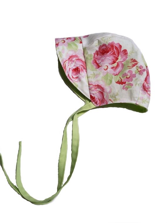 floral baby bonnet