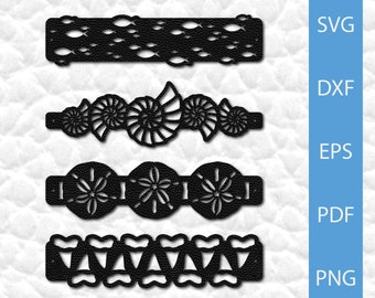 Leather bracelet SVG | Leather template | Bracelet SVG | Bracelet file | Glowforge bracelet | Ocean animals SVG | Commercial use svg