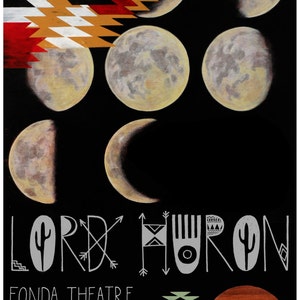 Lord Huron . limited edition concert poster . official commemorative gig poster . digital art print . music poster . 11" x 17" . 8.5" x 11"